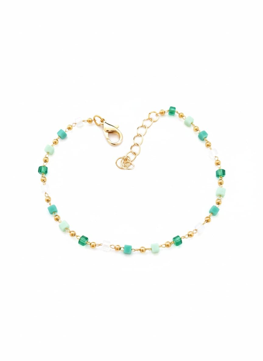 Green stones bracelet