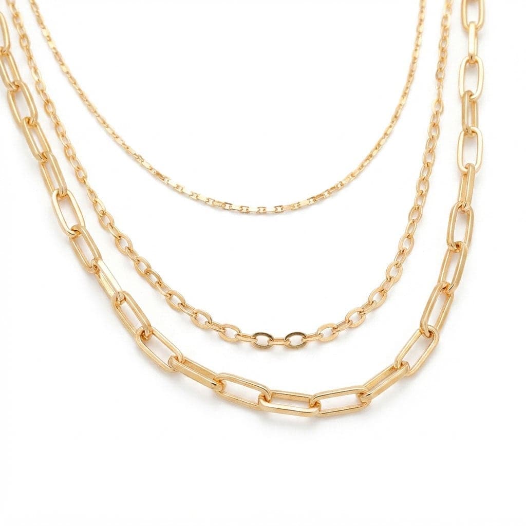 Three chains necklace