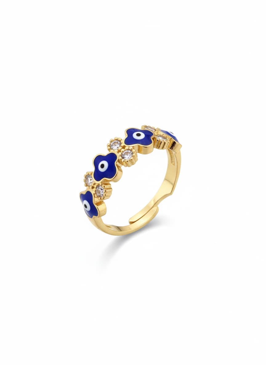 Gold -plated zircon stone bead with gold