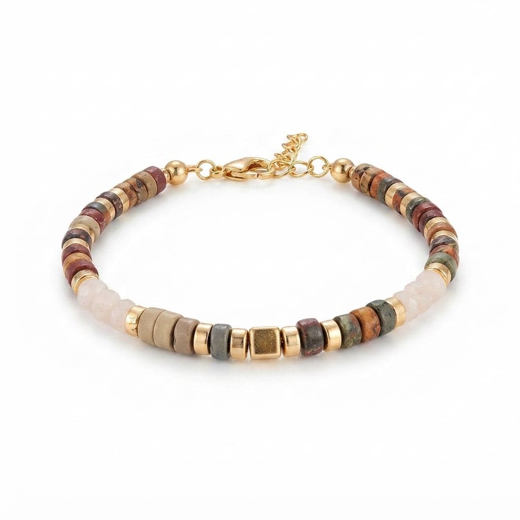 Gold Plated Brass Pearl Bracelet