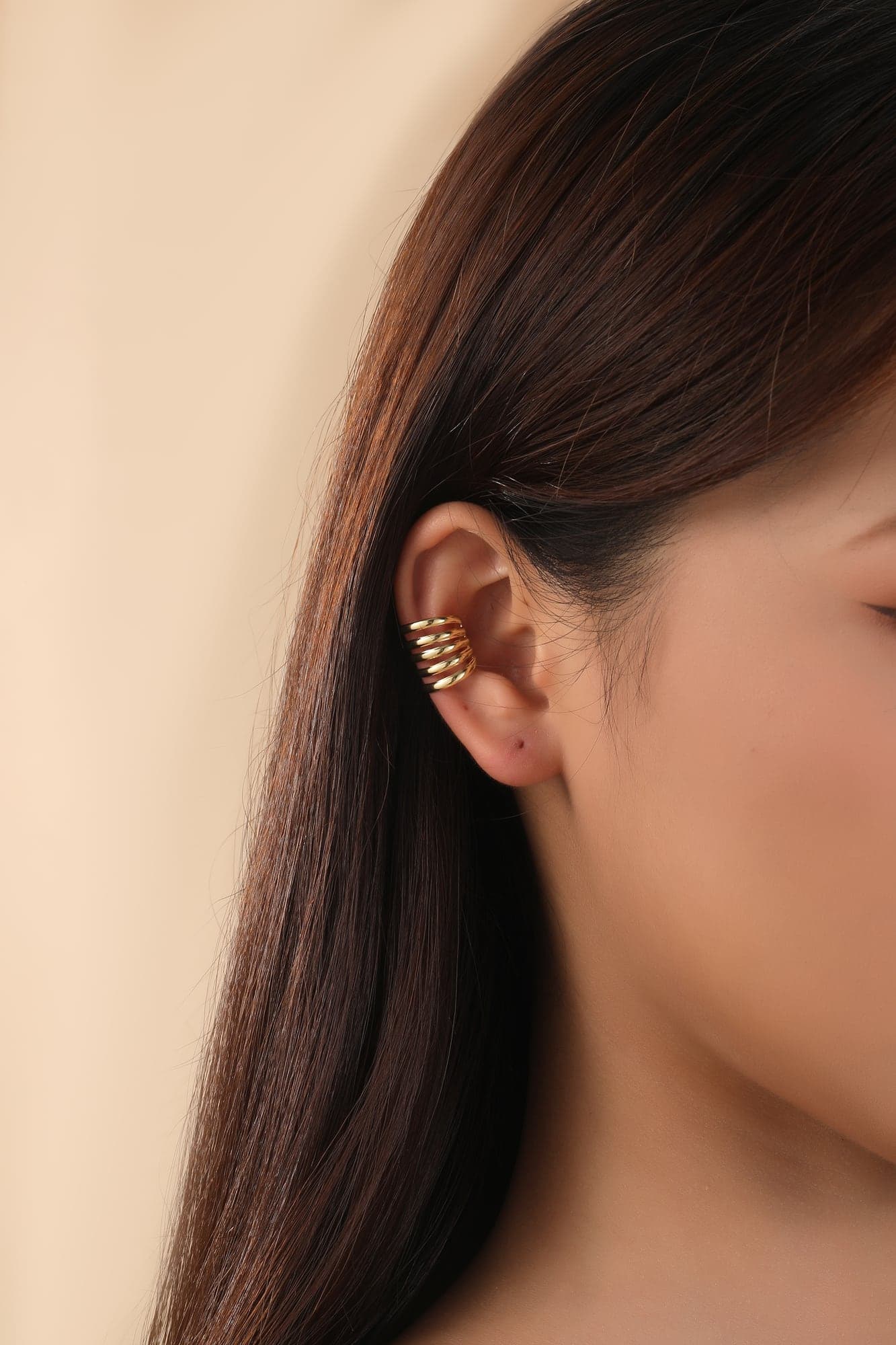 Gold Plated Cartilage Earrings on Brass