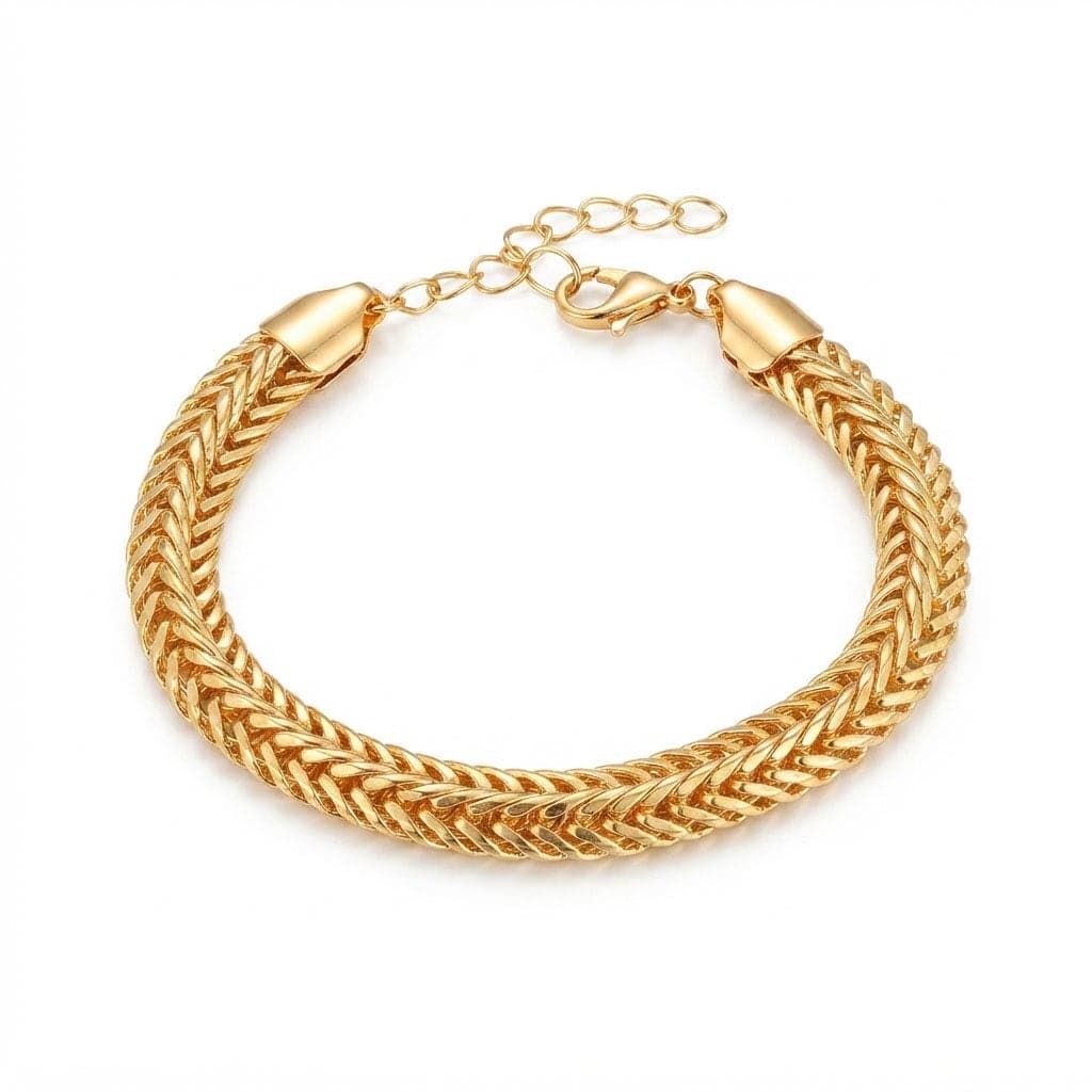 Gold Plated Brass Twist Bracelet