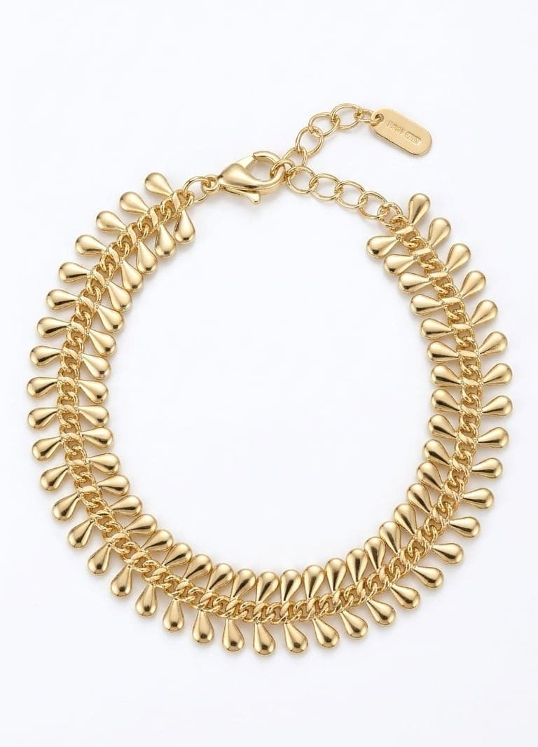 Gold-Plated Brass Chain Bracelet