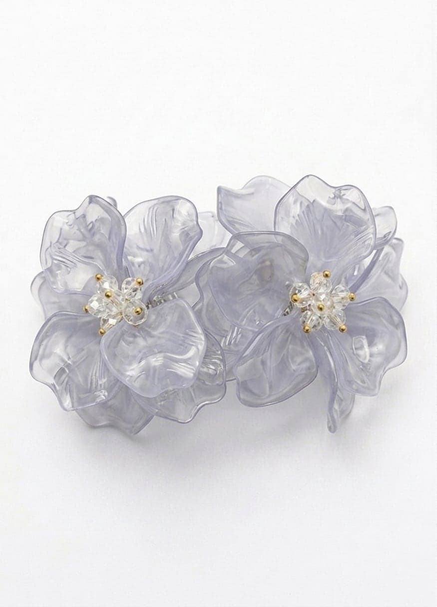 Gold-Plated Brass, Lightweight Earrings with Synthetic Leaf Accents