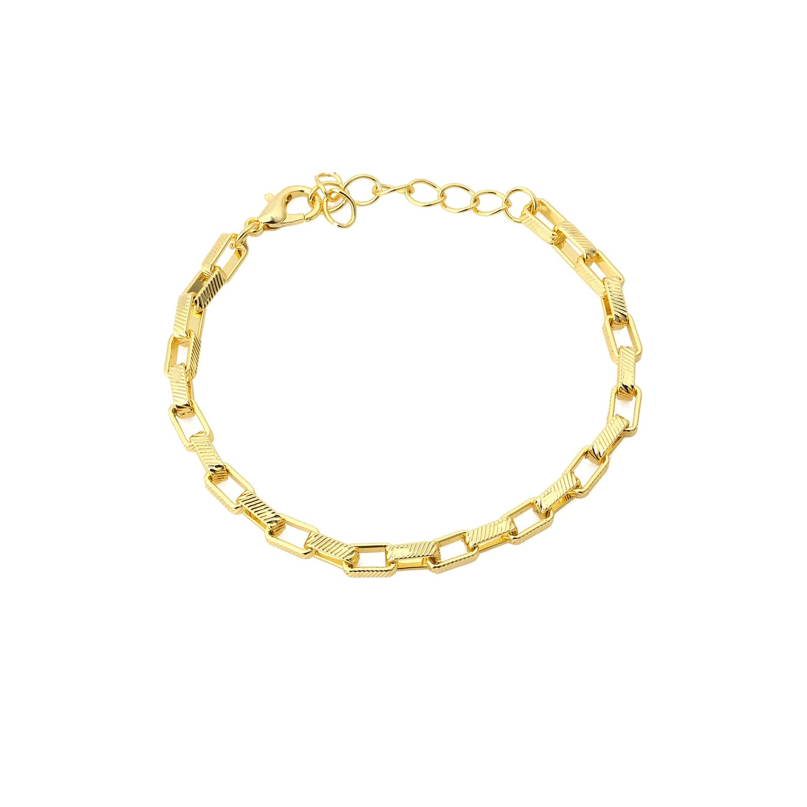 Gold Plated Brass Chain Bracelet