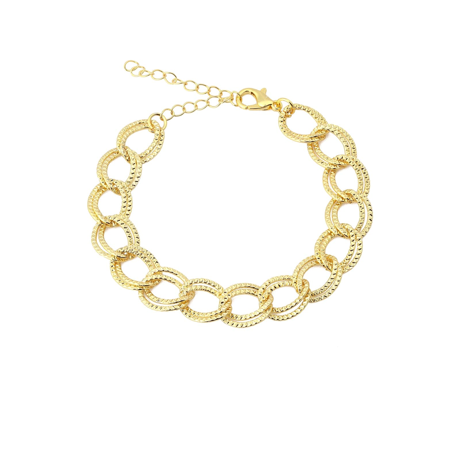 Gold Plated Brass Chain Bracelet