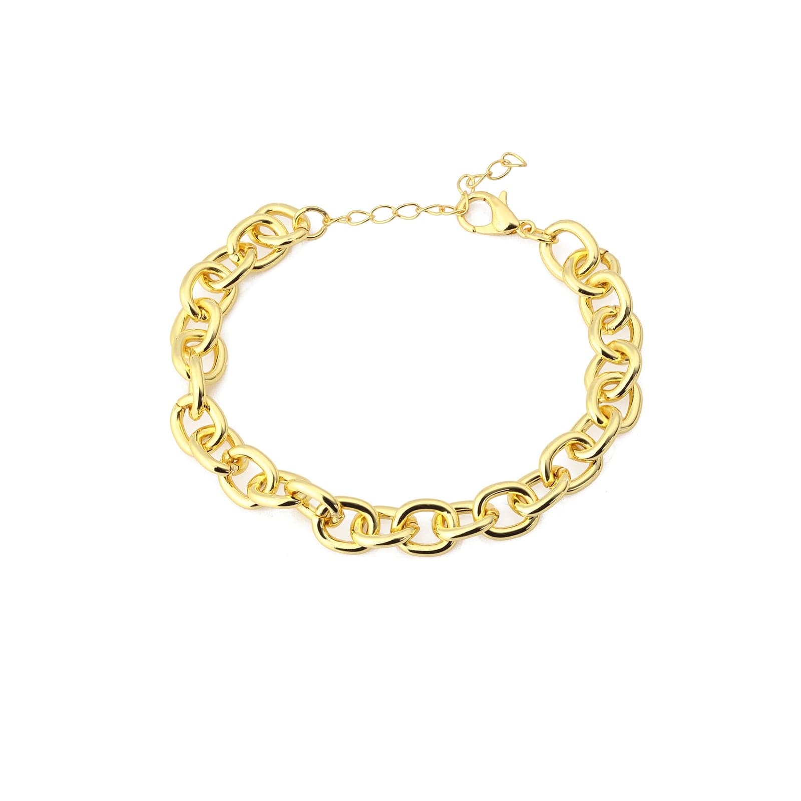 Gold Plated Brass Chain Bracelet