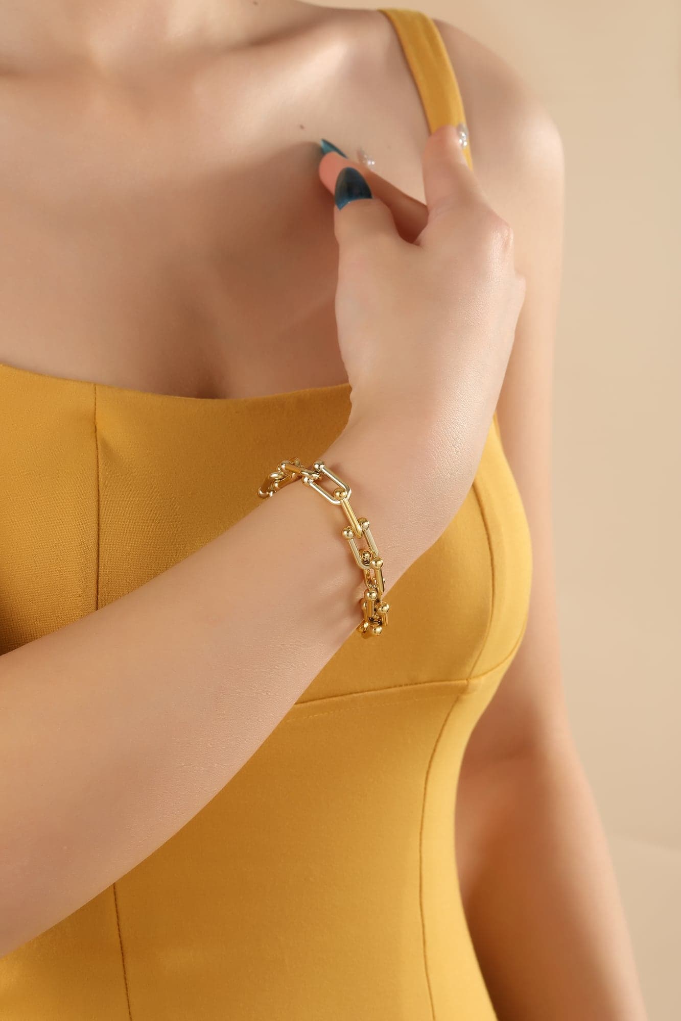 Gold Plated Brass Trend Bracelet