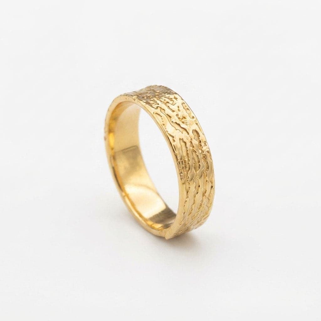 Gold Plated Melting Ring on Brass