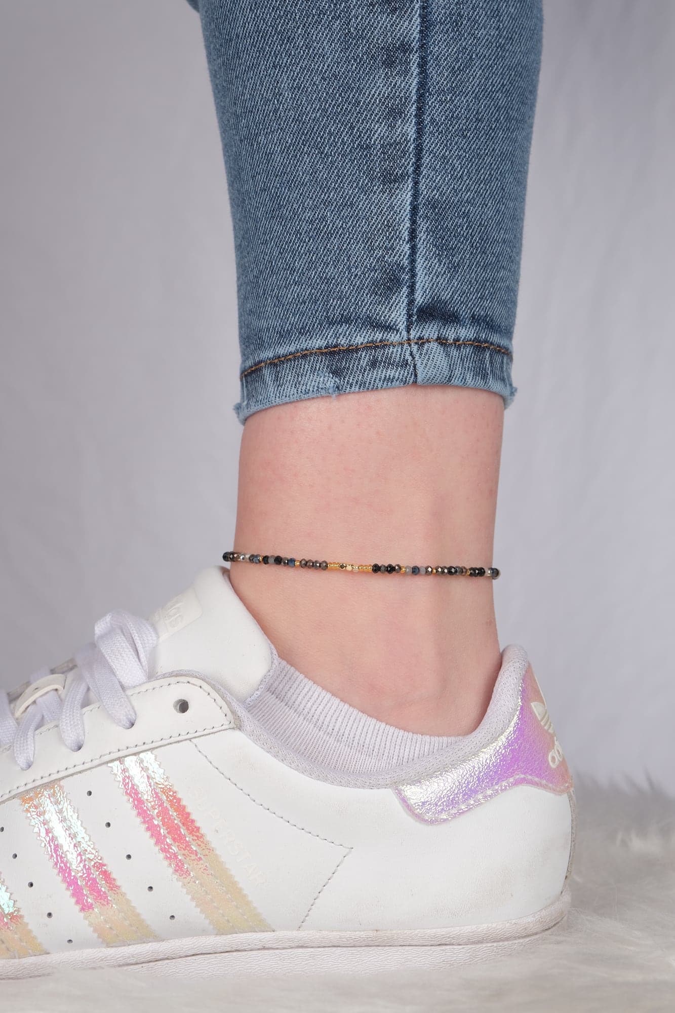 Black Cyrstal Anklet