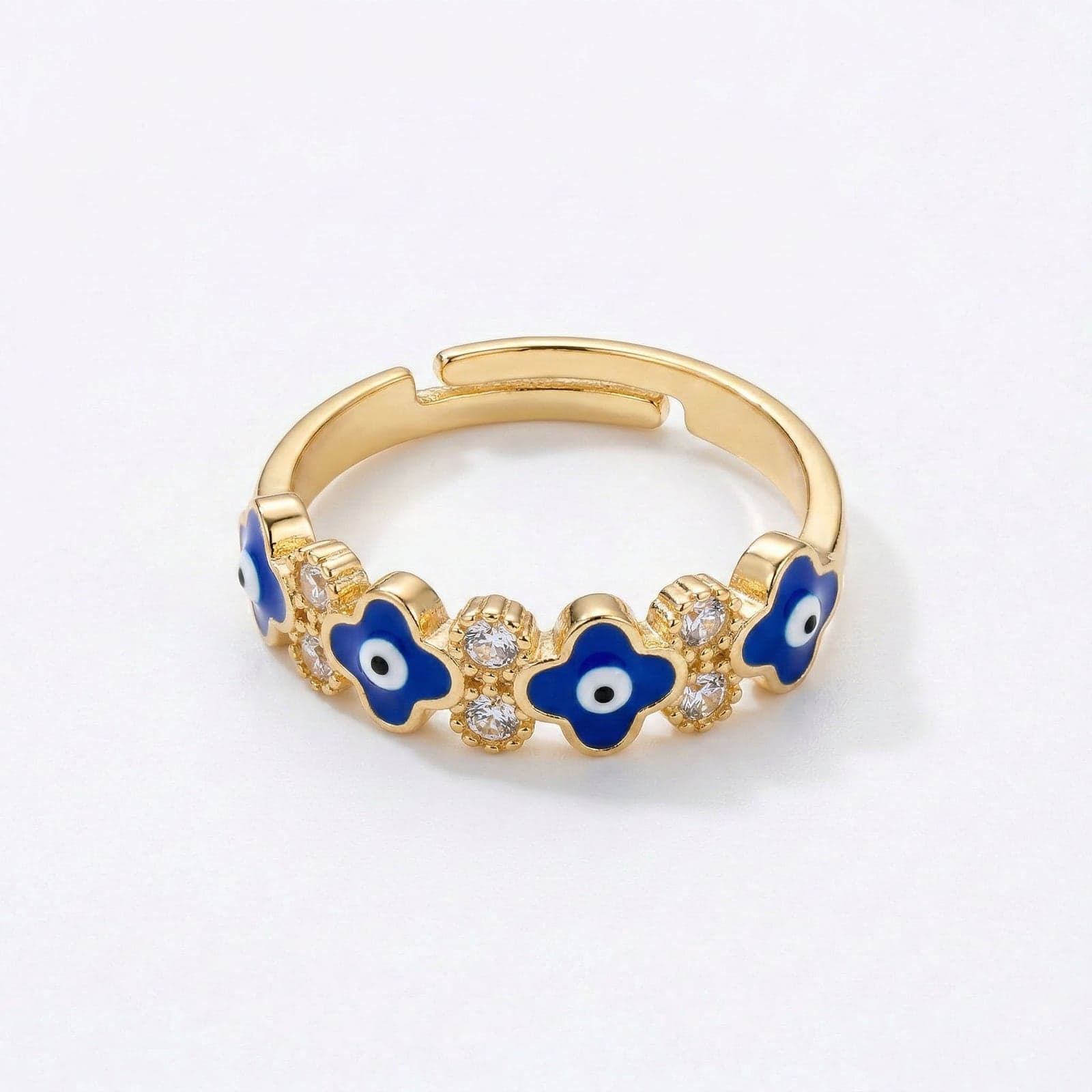Gold -plated zircon stone bead with gold
